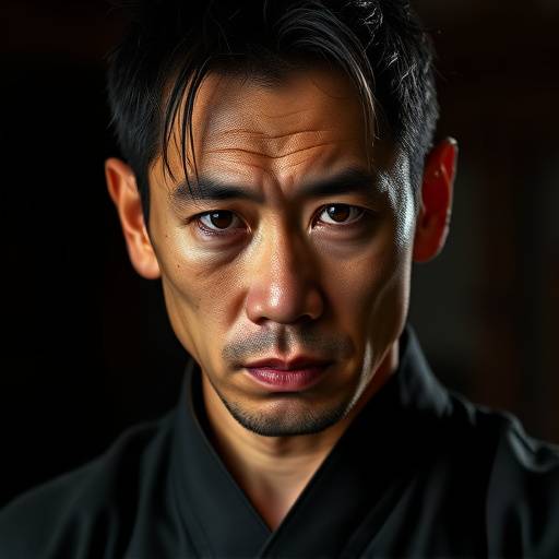 Headshot of Kenji Tanaka, a Stage Combat instructor.
